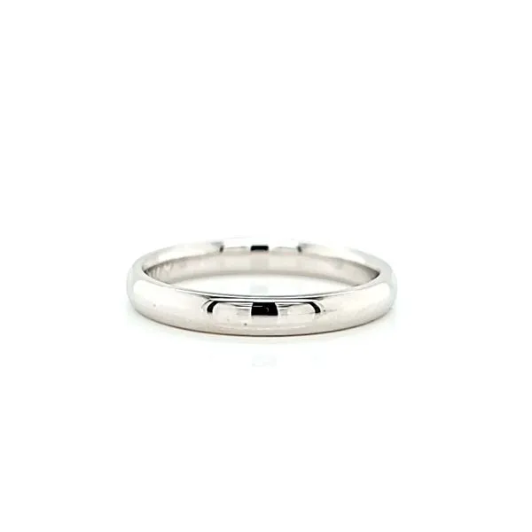 14K White Gold 2.5mm Comfort Fit Wedding Band. Arezzo Jewelers Elmwood Park, IL