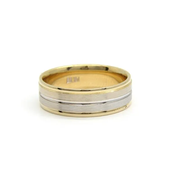 Women's 14k Two Tone Gold Wedding Band Arezzo Jewelers Elmwood Park, IL