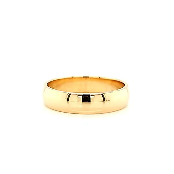 14k Yellow Gold 5mm Comfort Fit Wedding Band Arezzo Jewelers Elmwood Park, IL