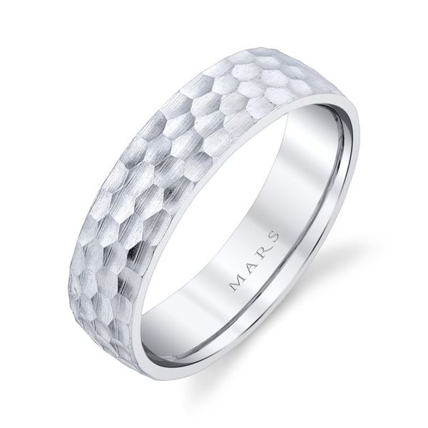 14 Karat White Wedding Band Arezzo Jewelers Elmwood Park, IL