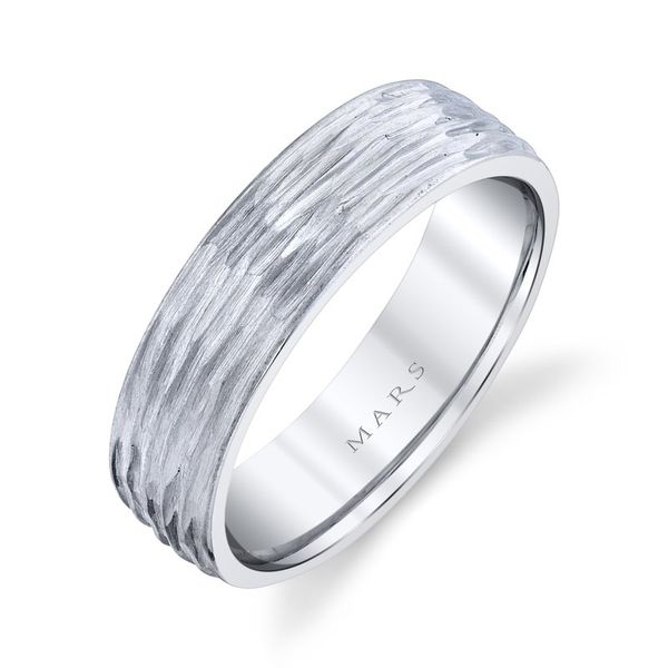 14 Karat White Wedding Band Arezzo Jewelers Elmwood Park, IL