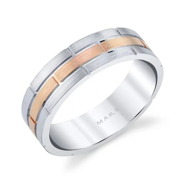14 Karat Two Tone Wedding Band Arezzo Jewelers Elmwood Park, IL