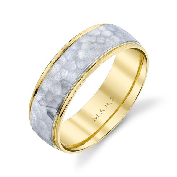 14 Karat Two Tone Wedding Band Arezzo Jewelers Elmwood Park, IL