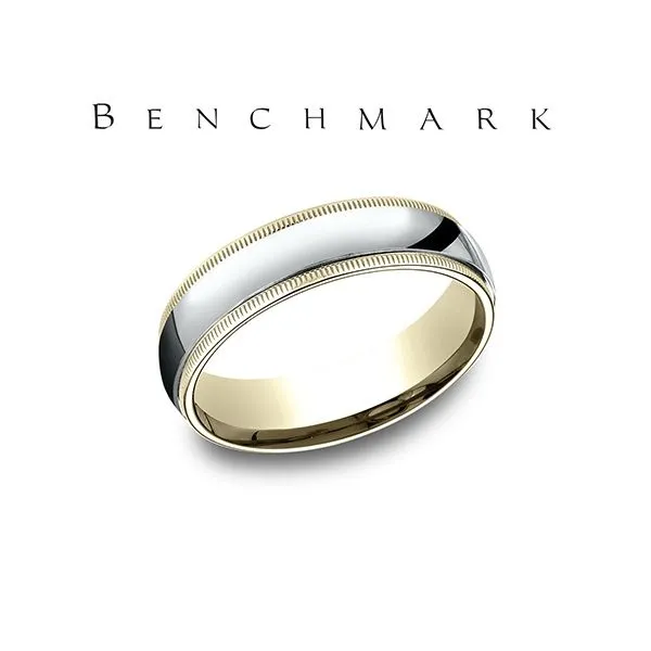 14k Two Tone Gold Wedding Band Arezzo Jewelers Elmwood Park, IL