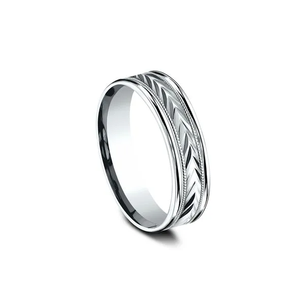 Gold Wedding Band - Men Image 2 Arezzo Jewelers Elmwood Park, IL