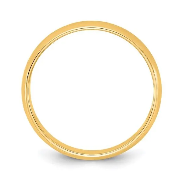 14KY 4.5mm LTW Half Round Band Size 10 Image 2 Arezzo Jewelers Elmwood Park, IL