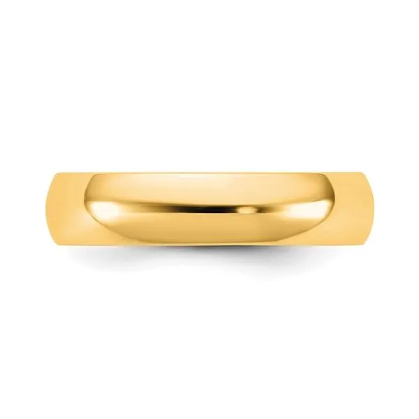 14KY 4.5mm LTW Half Round Band Size 10 Image 3 Arezzo Jewelers Elmwood Park, IL