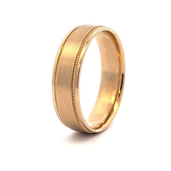 14 Karat Yellow Gold 6mm Wedding Band Arezzo Jewelers Elmwood Park, IL
