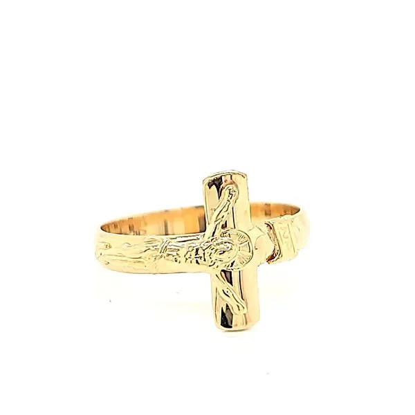 18K Yellow Gold Cross Ring Arezzo Jewelers Elmwood Park, IL