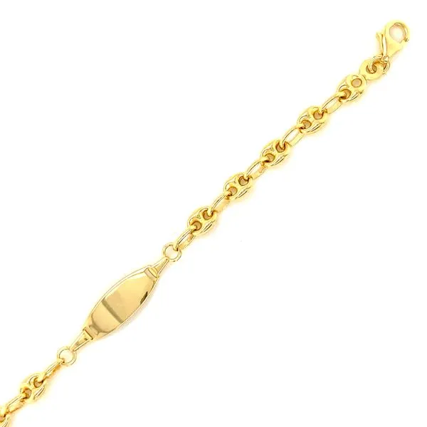 14k Yellow Gold Children's ID Bracelet Image 3 Arezzo Jewelers Elmwood Park, IL
