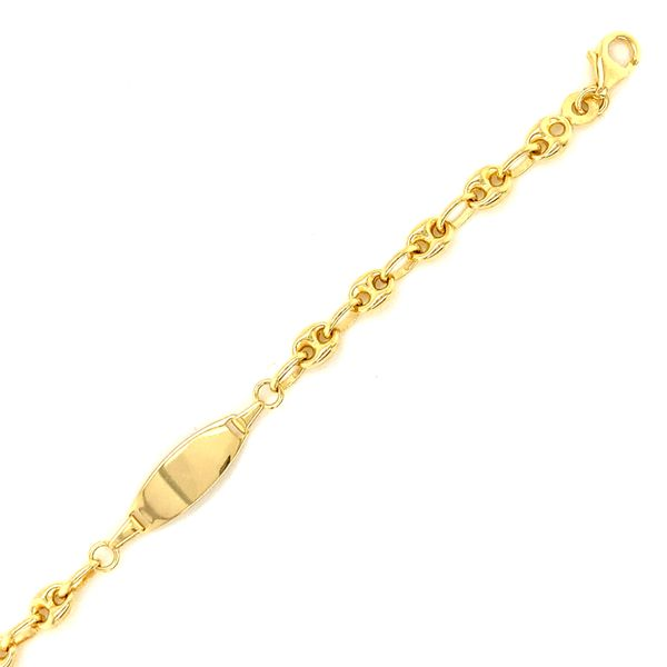 14k Yellow Gold Children's ID Bracelet Image 3 Arezzo Jewelers Elmwood Park, IL