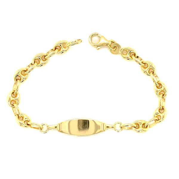 14k Yellow Gold Children's ID Bracelet Arezzo Jewelers Elmwood Park, IL