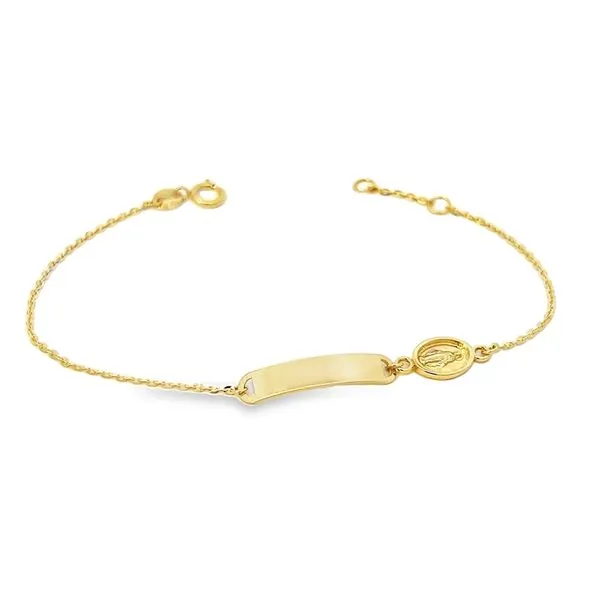 14K Yellow Gold Children's ID Bracelet Image 2 Arezzo Jewelers Elmwood Park, IL