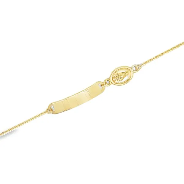 14K Yellow Gold Children's ID Bracelet Image 3 Arezzo Jewelers Elmwood Park, IL