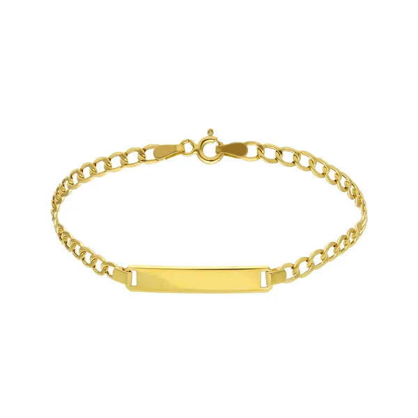 14K Yellow Gold Childrens ID Bracelet Arezzo Jewelers Elmwood Park, IL