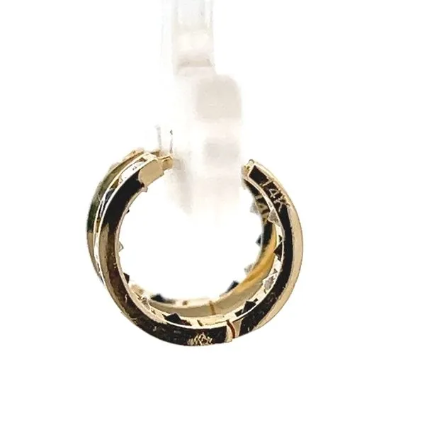 14K Yellow Gold Children's Huggie Earrings Image 3 Arezzo Jewelers Elmwood Park, IL
