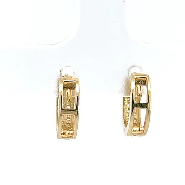 14K Yellow Gold Children's Huggie Earrings Image 3 Arezzo Jewelers Elmwood Park, IL