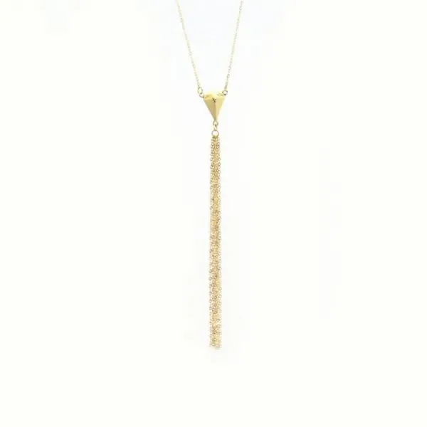 14k Yellow Gold Lariat Necklace Arezzo Jewelers Elmwood Park, IL