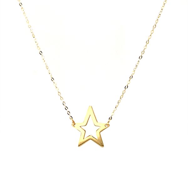 14k Yellow Gold Star Necklace Arezzo Jewelers Elmwood Park, IL