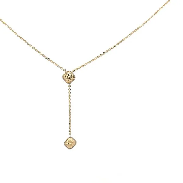 14 Karat Yellow Gold Lariat Gold Necklace Image 4 Arezzo Jewelers Elmwood, IL