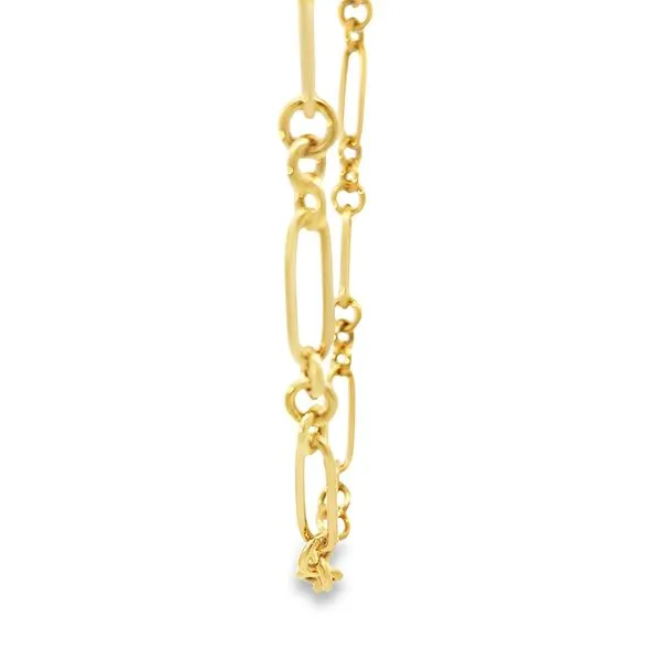 14K Yellow Gold Fancy Italian Link Necklace Image 3 Arezzo Jewelers Elmwood Park, IL
