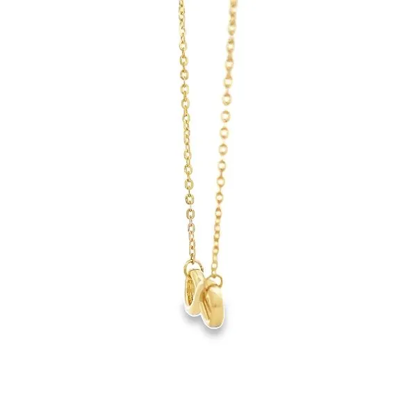 14K Yellow Gold Infinity Necklace Image 2 Arezzo Jewelers Elmwood Park, IL
