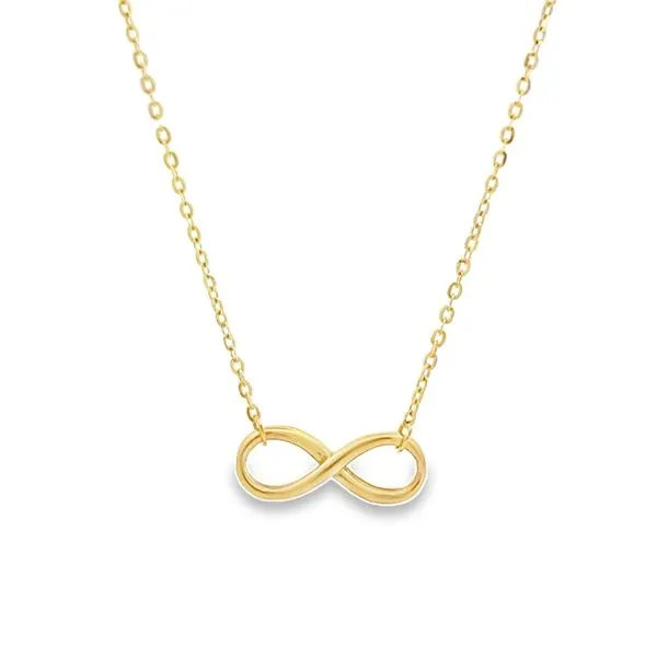 14K Yellow Gold Infinity Necklace Arezzo Jewelers Elmwood Park, IL