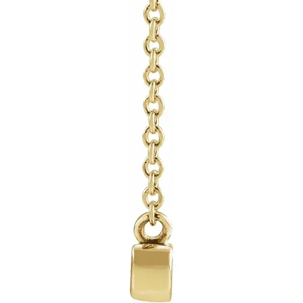 14K Yellow Petite Mama Script Necklace Image 2 Arezzo Jewelers Elmwood, IL