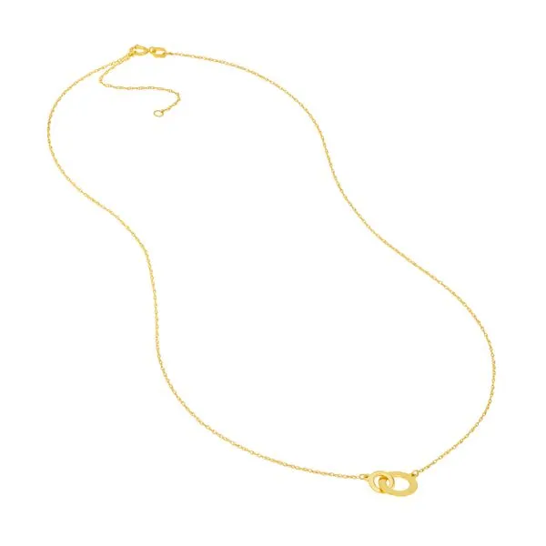 So You Interlocked Circles Adjustable Necklace Image 5 Arezzo Jewelers Elmwood Park, IL