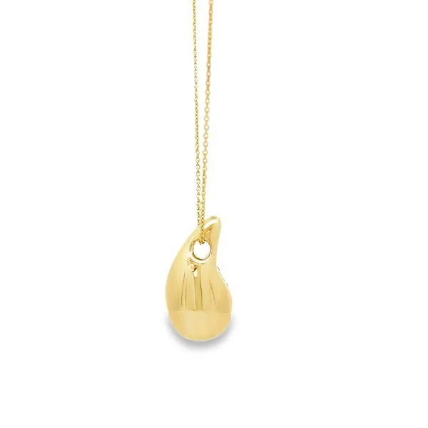 14k Yellow Gold Tear Drop Necklace Image 3 Arezzo Jewelers Elmwood Park, IL