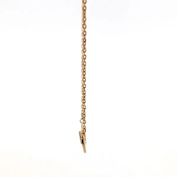 14K Yellow Gold CZ Infinity Necklace Image 4 Arezzo Jewelers Elmwood Park, IL