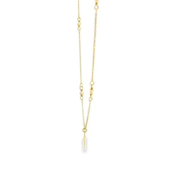 14K Yellow Gold Religious Pearl Necklace Image 3 Arezzo Jewelers Elmwood Park, IL