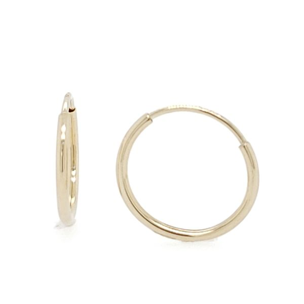 14k Small Endless Hoop Earrings Arezzo Jewelers Elmwood Park, IL