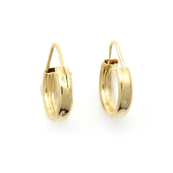 18k Yellow Gold Small Vintage Hoops Arezzo Jewelers Elmwood Park, IL