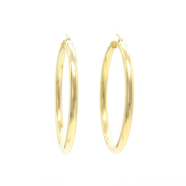 14k Yellow Gold Med. Hoop Earring - 2