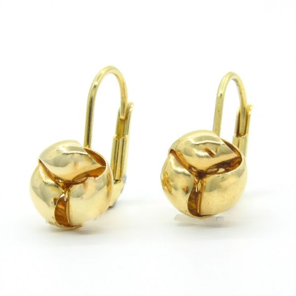 18k Yellow Gold Leverback Earrings Arezzo Jewelers Elmwood Park, IL