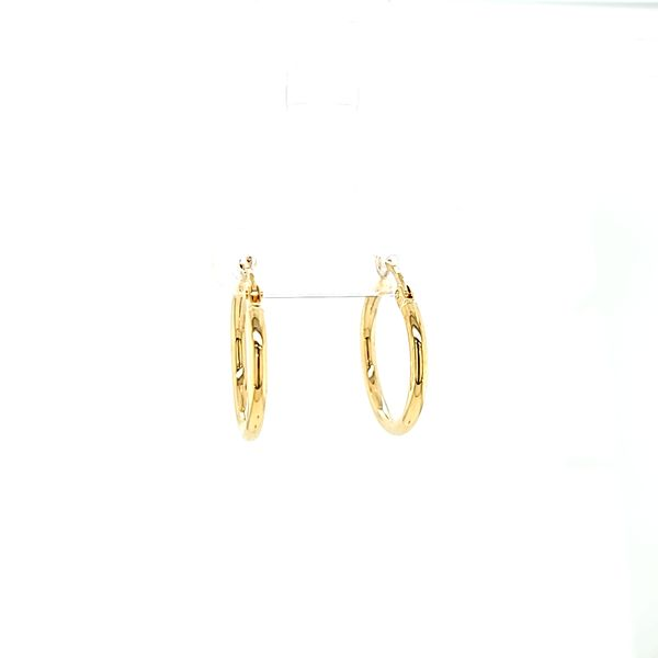 14k Yellow Gold 19mm Hoop Earrings Arezzo Jewelers Elmwood Park, IL