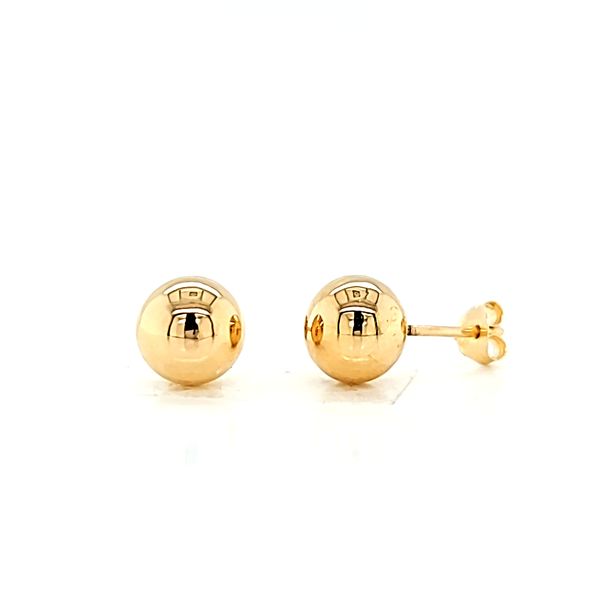 14kt Yellow Gold 7mm Ball Stud Gold Earrings Arezzo Jewelers Elmwood Park, IL