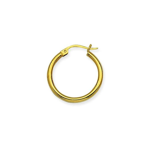 14k Yellow Gold 20mm Hoop Earrings Arezzo Jewelers Elmwood Park, IL