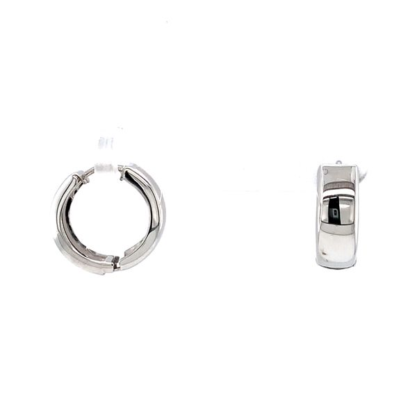 14k White Gold Huggie Earrings Arezzo Jewelers Elmwood Park, IL