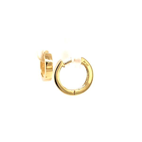 14k Yellow Gold Huggie Earrings Image 3 Arezzo Jewelers Elmwood Park, IL