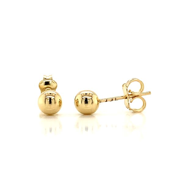 14k Yellow Gold 5mm Ball Earrings Arezzo Jewelers Elmwood Park, IL