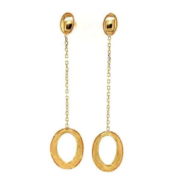 14k Yellow Gold Dangle Earrings Arezzo Jewelers Elmwood Park, IL