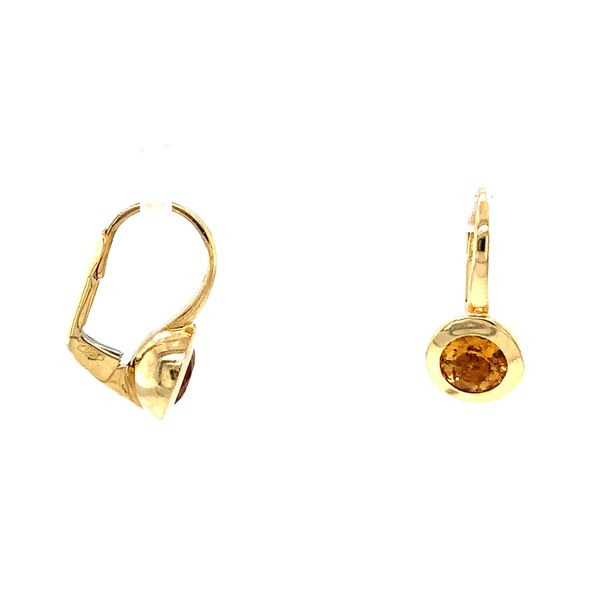 14k Yellow Gold Lever Back Earrings Image 2 Arezzo Jewelers Elmwood Park, IL