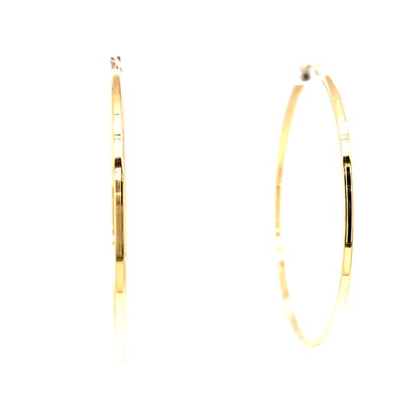14k Yellow Gold 52mm Hoop Earrings Arezzo Jewelers Elmwood Park, IL