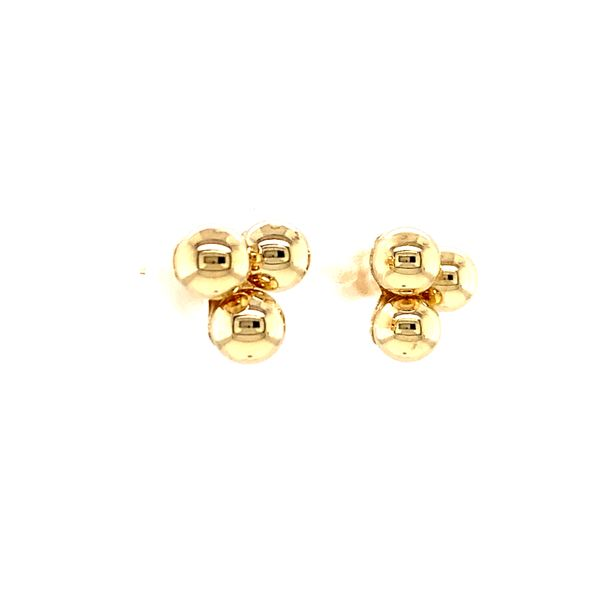 14k Yellow Gold Stud Earrings Image 3 Arezzo Jewelers Elmwood Park, IL