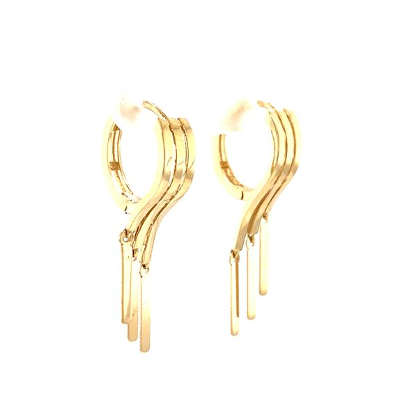 14k Yellow Gold Tassel Earrings Image 2 Arezzo Jewelers Elmwood Park, IL