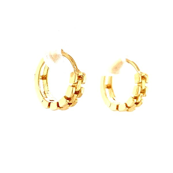 14k Yellow Gold Huggie Earrings Image 2 Arezzo Jewelers Elmwood Park, IL