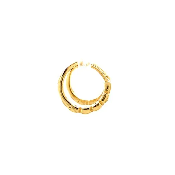 14k Yellow Gold Huggie Earrings Image 3 Arezzo Jewelers Elmwood Park, IL
