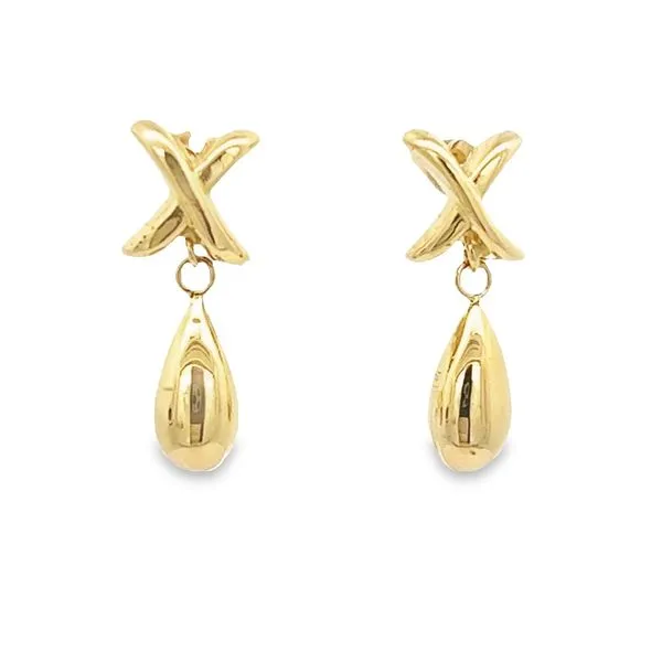 14k Yellow Gold Dangle Earrings Arezzo Jewelers Elmwood Park, IL